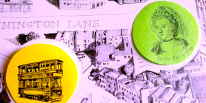 Detail from an illustrated map of Vauxhall by Robin Whitmore